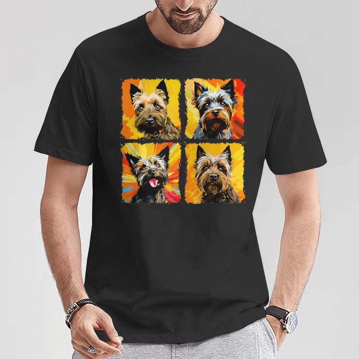 ケアンテリア ポップアート カラフル デッサン 絵画 Tシャツ 面白い贈り物