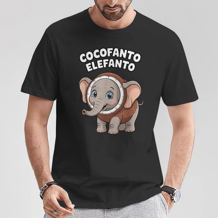 ココファント エレファント イタリアン ブレイン ミーム Tシャツ 面白い贈り物