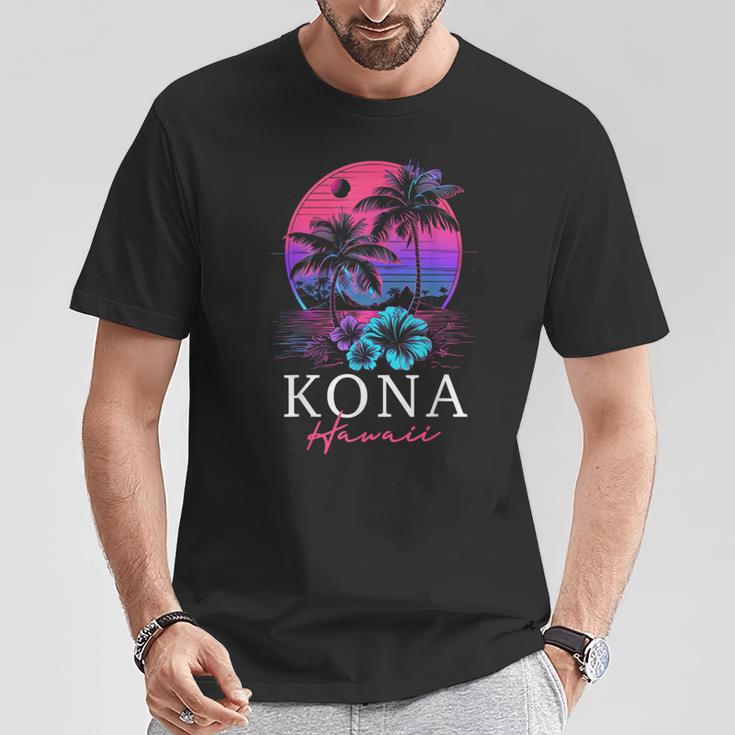 コナ ハワイ ハワイアン ハイビスカス 花 サーファー お土産 Tシャツ 面白い贈り物