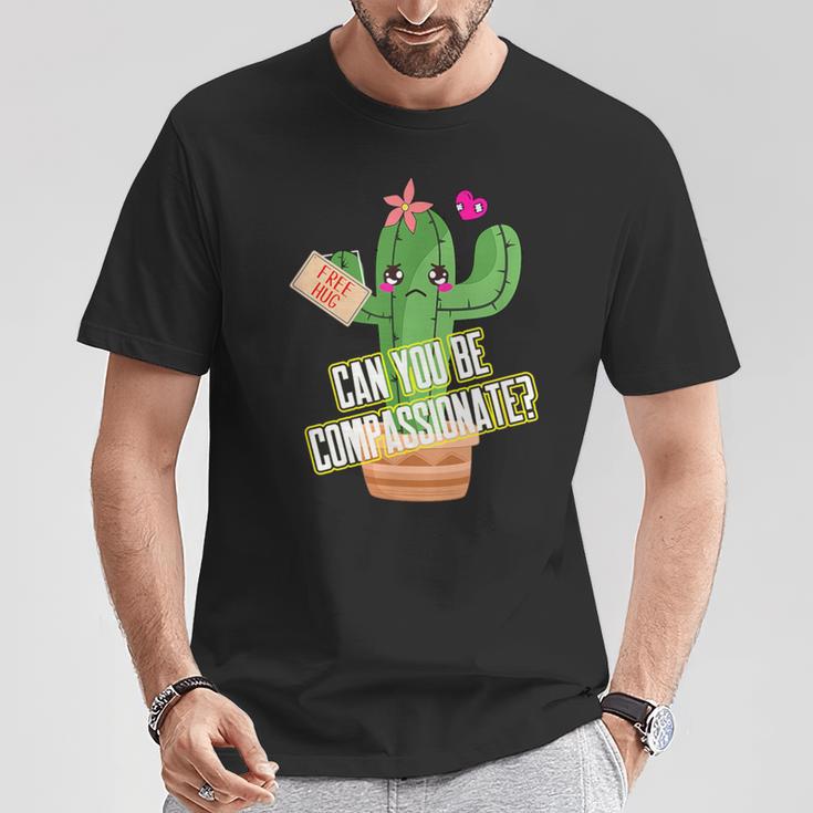 サボテンフリーハグ 思いやり Tシャツ 面白い贈り物