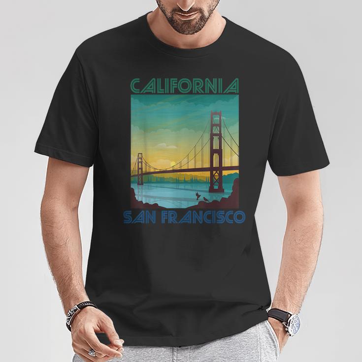 サンフランシスコ カリフォルニア お土産 ゴールデンゲートブリッジ Tシャツ 面白い贈り物