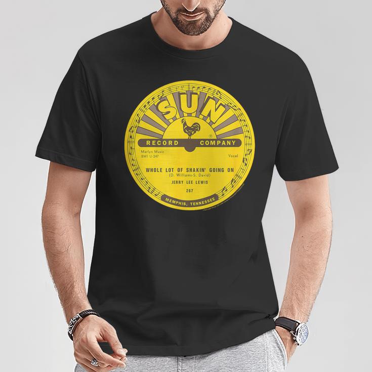 サンレコードビニールジェリー・リー・ルイスホール・ロット・オブ・シェイキン Tシャツ 面白い贈り物
