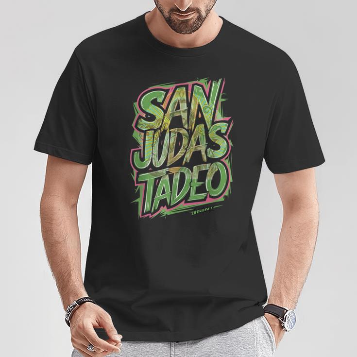 サン・ジューダス・タデオ-プロテクション Tシャツ 面白い贈り物