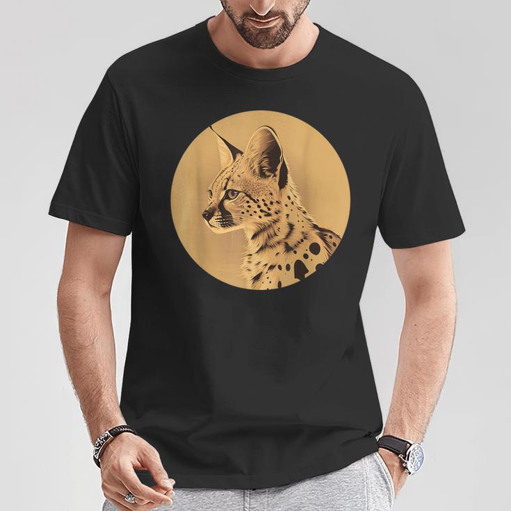 サーバル ワイルドキャット サーバルキャット アフリカン ワイルドキャット アニマル サーバル Tシャツ 面白い贈り物