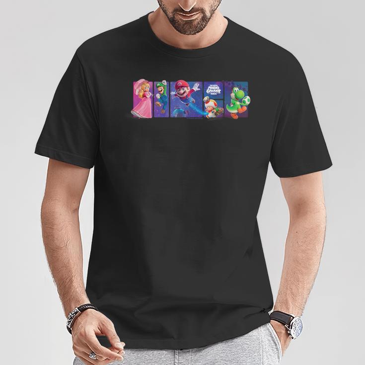 ザ・スーパーマリオギャラクシー・ムービー Cosmic Hero Panels Tシャツ 面白い贈り物