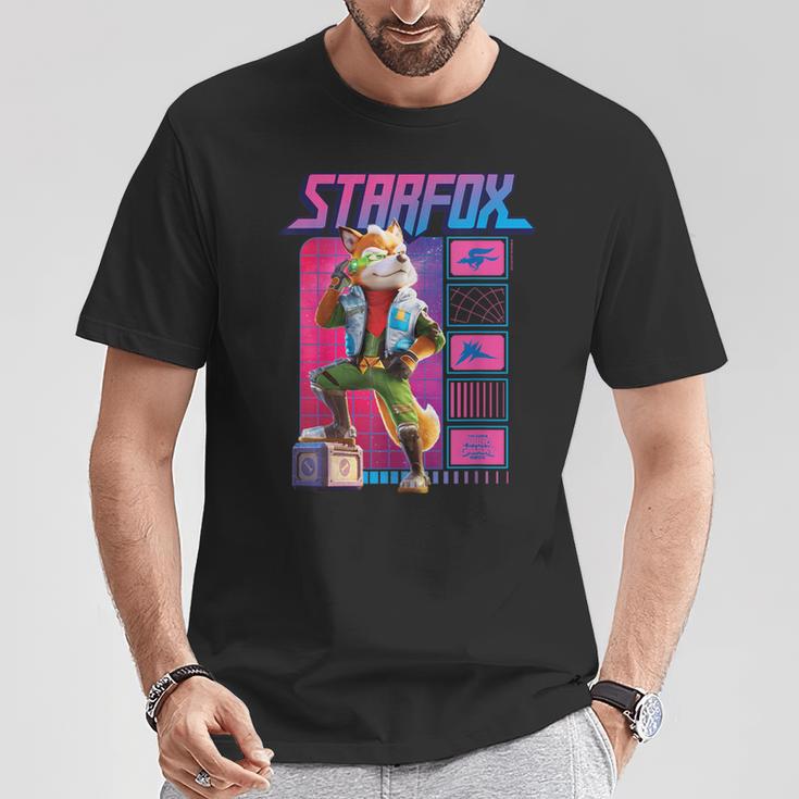 ザ・スーパーマリオギャラクシー・ムービー Fox Mccloud Retro Hero Tシャツ 面白い贈り物