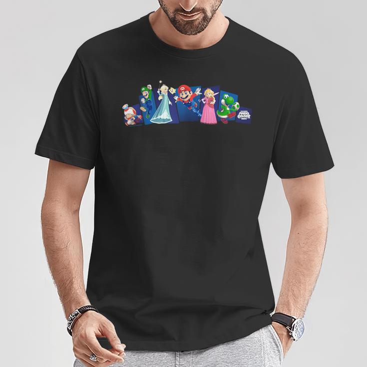 ザ・スーパーマリオギャラクシー・ムービー Heroes In Action Tシャツ 面白い贈り物