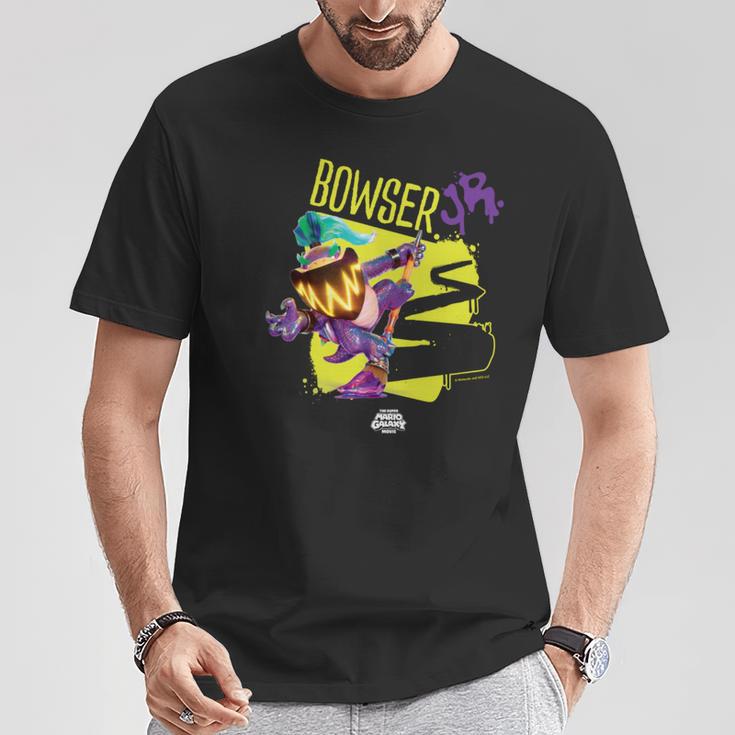 ザ・スーパーマリオギャラクシー・ムービー Wonder Bowser Jr Power 長袖tシャツ Tシャツ 面白い贈り物