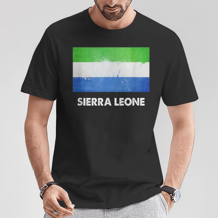 シエラレオネ国旗tシャツ Tシャツ 面白い贈り物