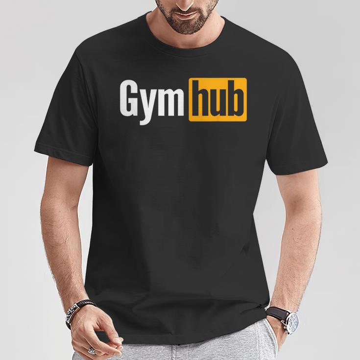 ジムハブ – フィットネス ウエイトリフティング 大人 モチベーション Tシャツ 面白い贈り物