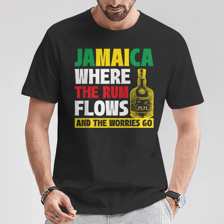 ジャマイカラム、レゲエ、ビーツ、ジャマイカバケーション Tシャツ 面白い贈り物