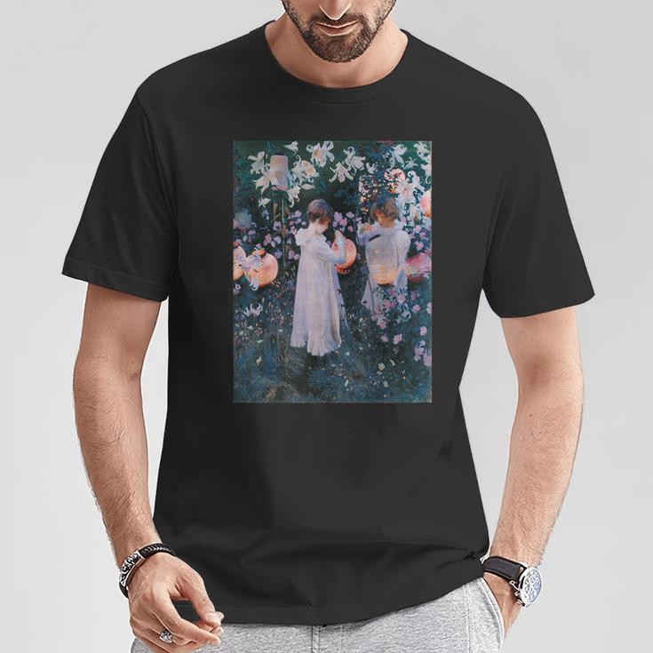 ジョン・シンガー・サージェント カーネーション リリー・リリー・ローズ Tシャツ 面白い贈り物