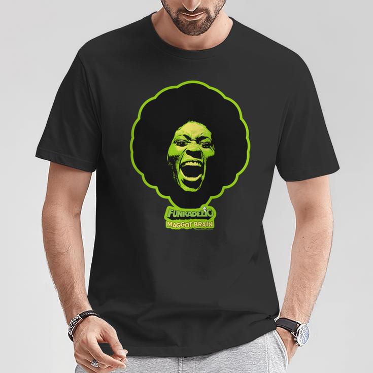 ジョージ・クリントン・ファンカデリック・グリーン・マゴット・ブレイン 長袖tシャツ Tシャツ 面白い贈り物