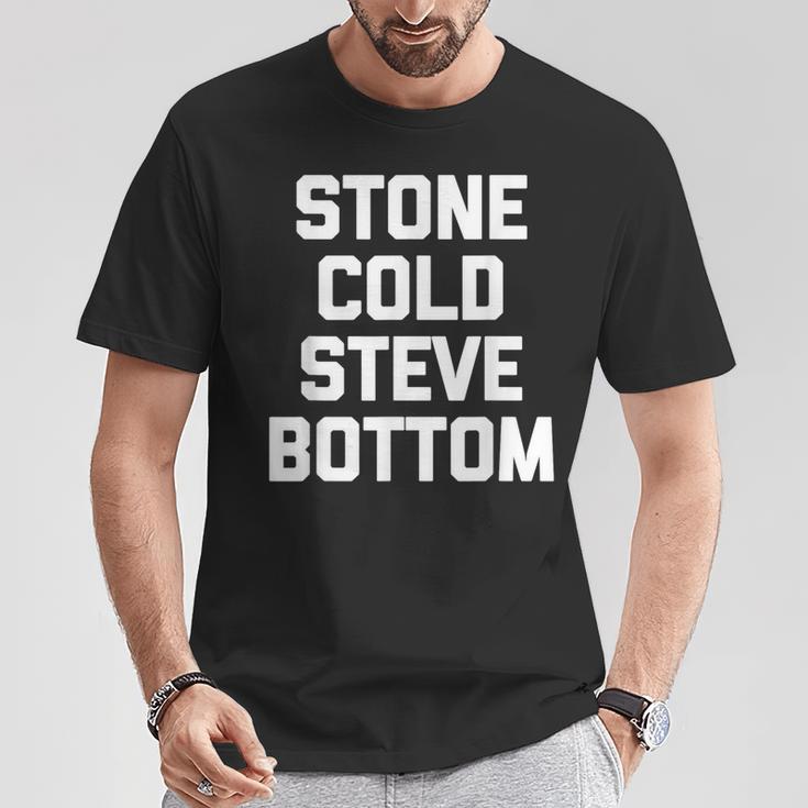 ストーンコールドスティーブボトム-ファニーゲイプライド Lgbtq クールゲイ Tシャツ 面白い贈り物