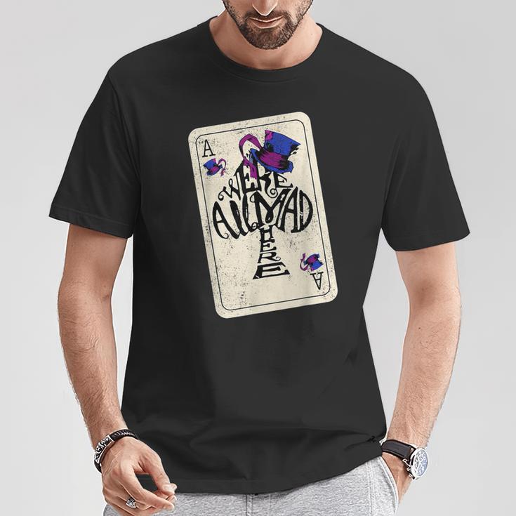 スペードのエース 不思議の国のアリス マッドハット&スペード Tシャツ 面白い贈り物