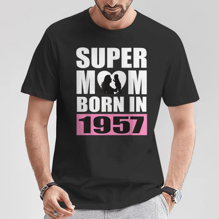 スーパー・ママ 1957年生まれ ママ 誕生日 1957年 誕生日 1957年 Tシャツ 面白い贈り物