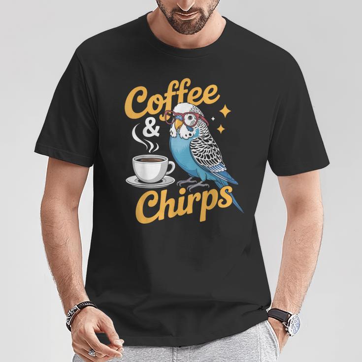 セキセイインコ コーヒー チャープス セキセイインコ Tシャツ 面白い贈り物