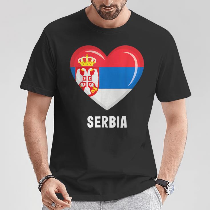 セルビア国旗シャツ Tシャツ 面白い贈り物