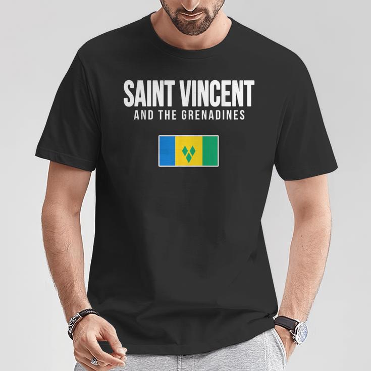 セントビンセントおよびグレナディーン諸島国旗セントビンシー Tシャツ 面白い贈り物