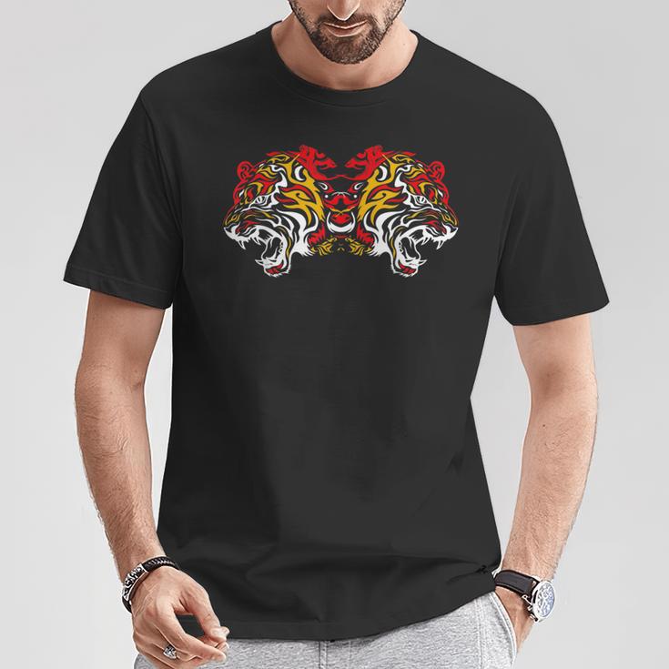 タイガータトゥー ムエタイ Tシャツ 面白い贈り物