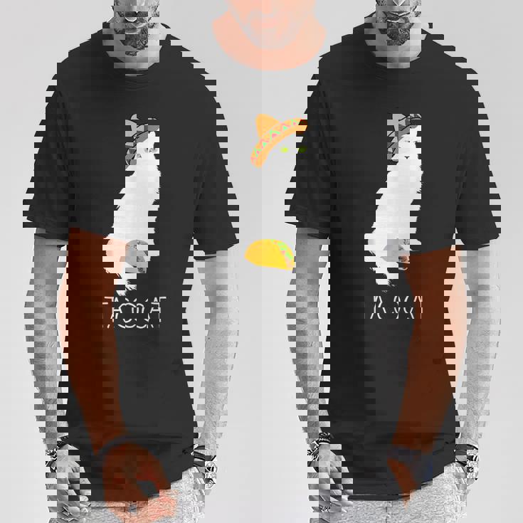 タコキャット-楽しい猫の回文 Tシャツ 面白い贈り物