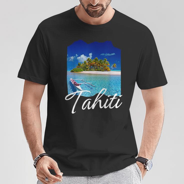 タヒチ フランス領ポリネシア タヒチ Tシャツ 面白い贈り物