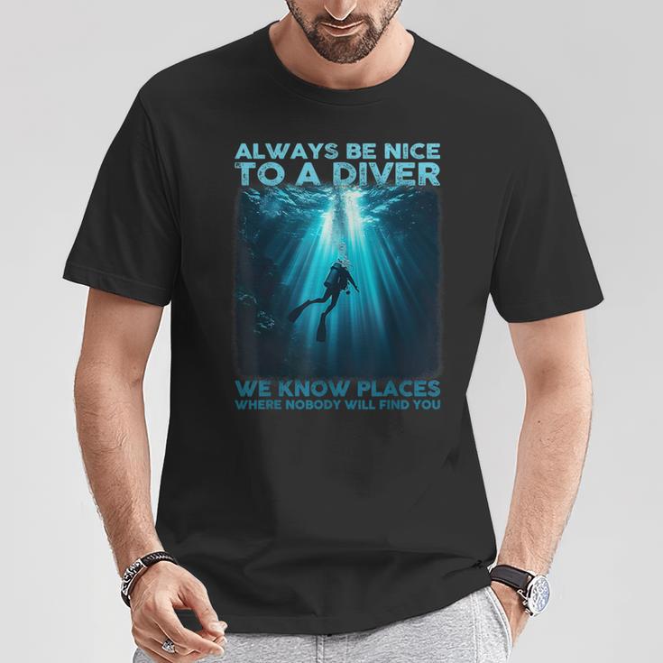 ダイバースキューバダイビング Tシャツ 面白い贈り物