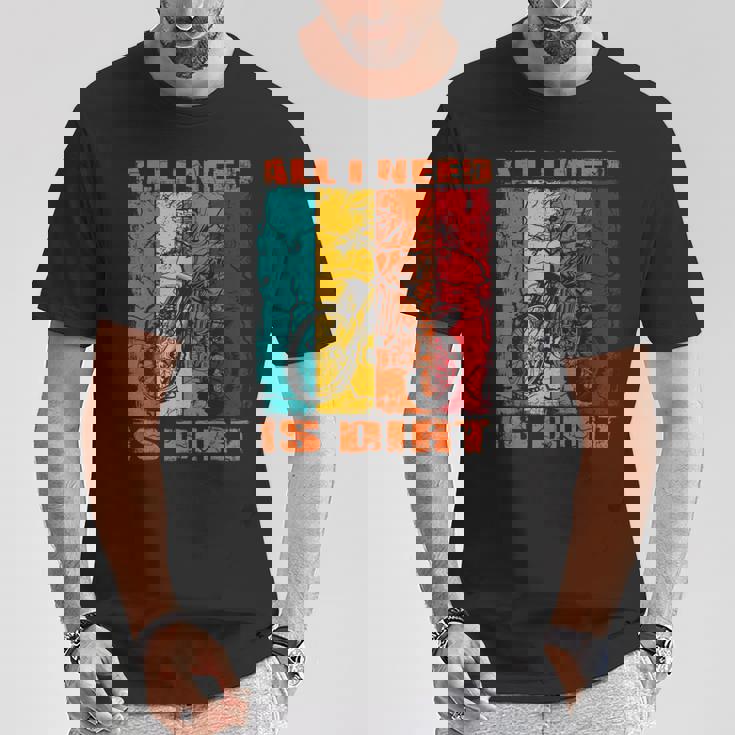 ダートバイク レトロデザイン All I Need Is Dirt Motocross ダートバイク Tシャツ 面白い贈り物
