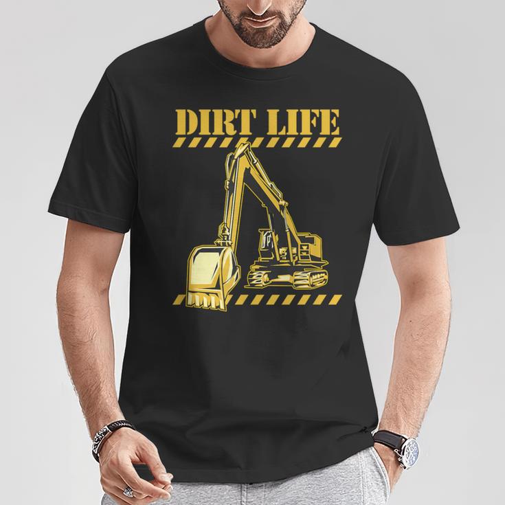 ダートライフ 建設掘削機 重機 オペレーター Tシャツ 面白い贈り物