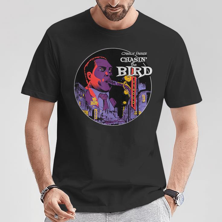 チャーリー・ チャシン ザ・バード ジャズミュージック Tシャツ 面白い贈り物