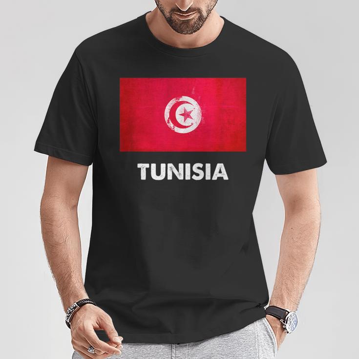 チュニジア国旗tシャツ Tシャツ 面白い贈り物