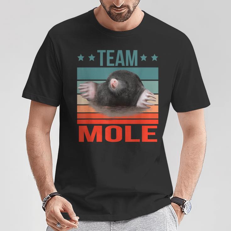 チームモグラ 動物 モグラ Tシャツ 面白い贈り物