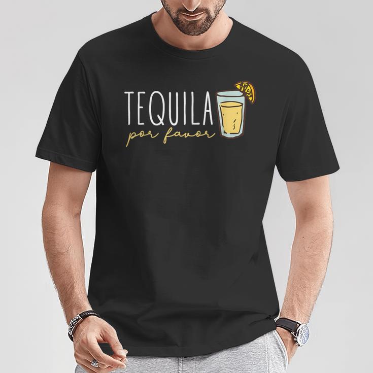 テキーラpor Favorメキシコテキーラスペイン語テキーラください Tシャツ 面白い贈り物