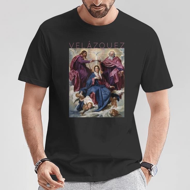 ディエゴ・ベラスケス マリアの戴冠式 Tシャツ 面白い贈り物