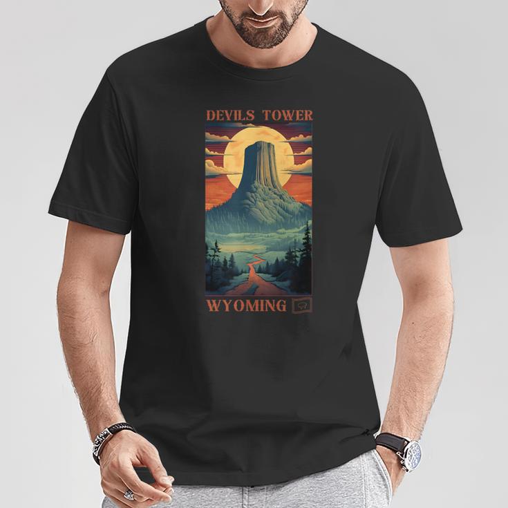デビルズ タワー モニュメント ワイオミング Tシャツ 面白い贈り物