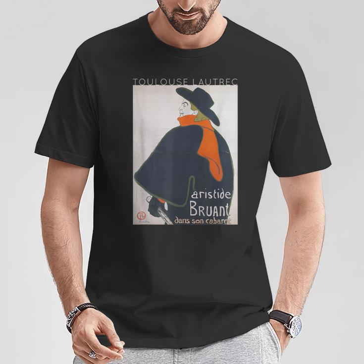 トゥールーズ・ロートレック アリスティド・ブリュアン キャバレー Tシャツ 面白い贈り物