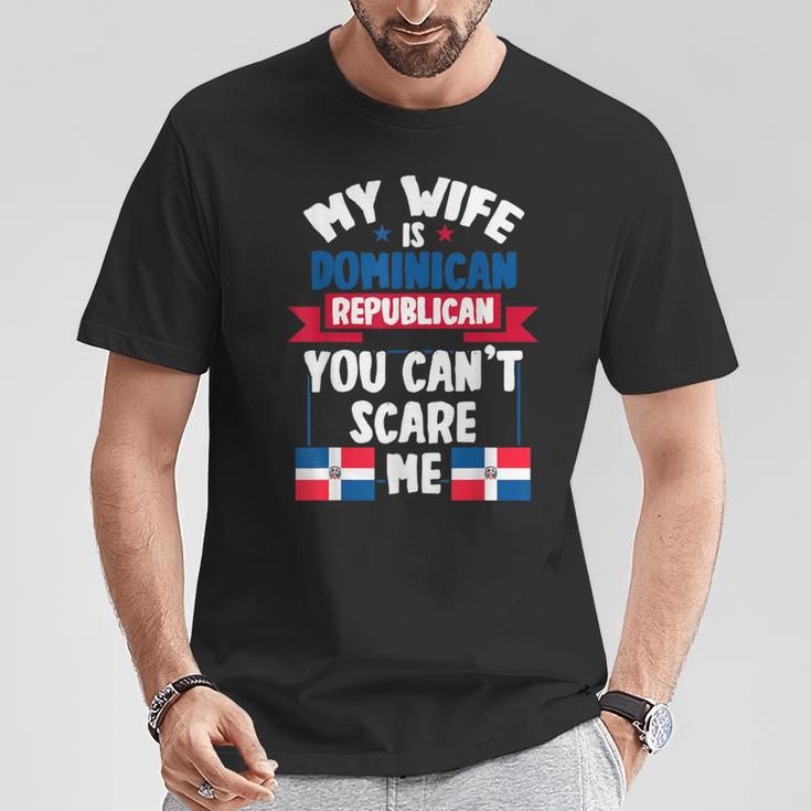 メンズ ドミニカ共和党の妻ドミニカ共和国 Tシャツ 面白い贈り物