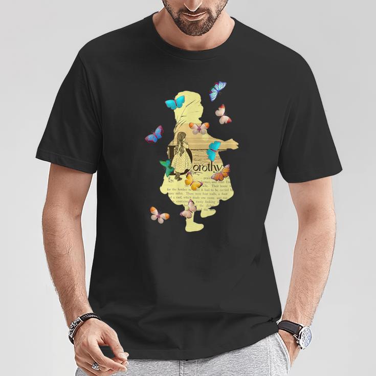 ドロシー・ゲイル・オズの魔法使い ヴィンテージフェアリーテイルブックアートスタイル Tシャツ 面白い贈り物