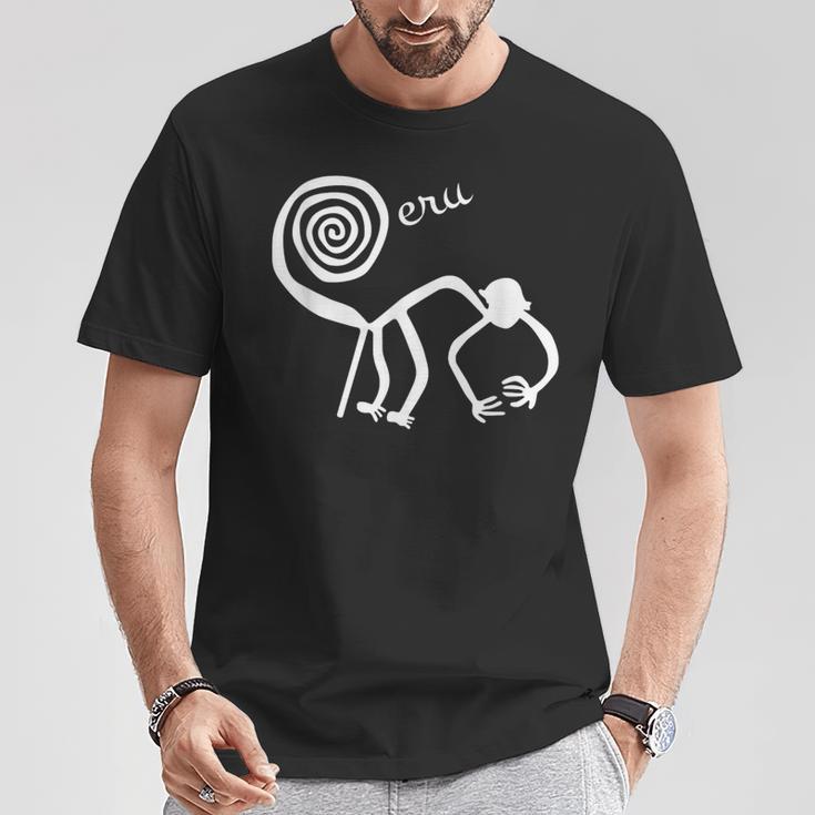 ナスカ ラインズ シャツ モンキー ペルー南米 お土産 Tシャツ 面白い贈り物