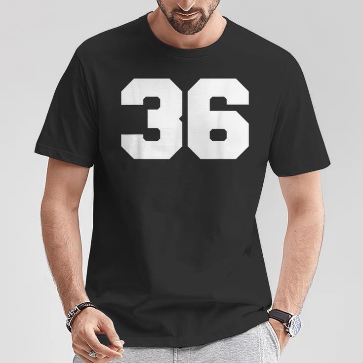 ナンバー36 スポーツジャージプレーヤー 36 ファンフロントプリント 代表チーム Tシャツ 面白い贈り物