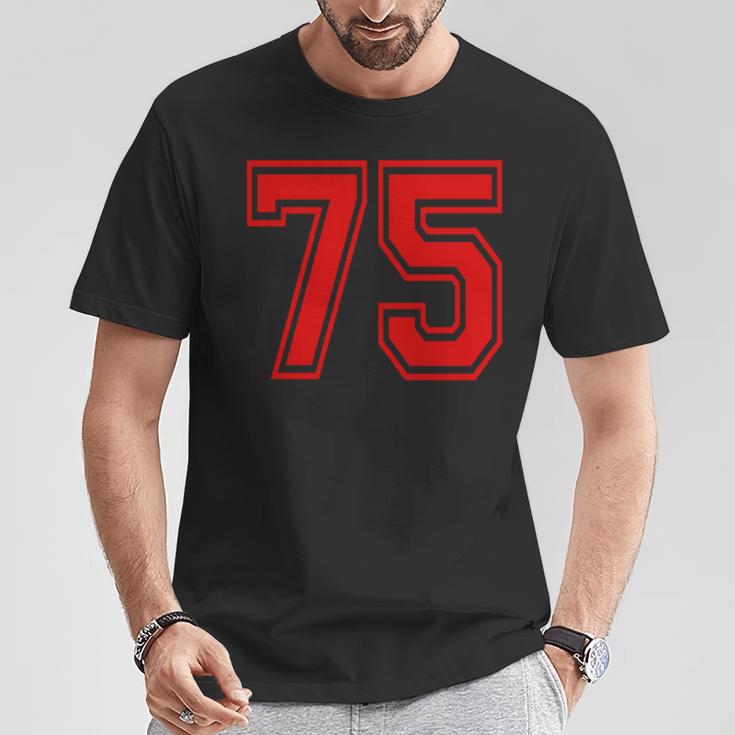 ナンバー75 Redports Teamtyle 長袖tシャツ Tシャツ 面白い贈り物