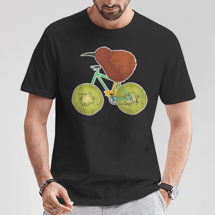 ニュージーランド自転車 キウイフルーツ愛好家向け Tシャツ 面白い贈り物