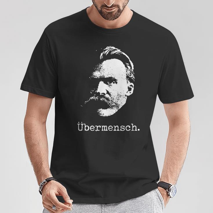 ニーチェ・ザラトゥストラ-ユーバーメンシュ哲学-超人 Tシャツ 面白い贈り物