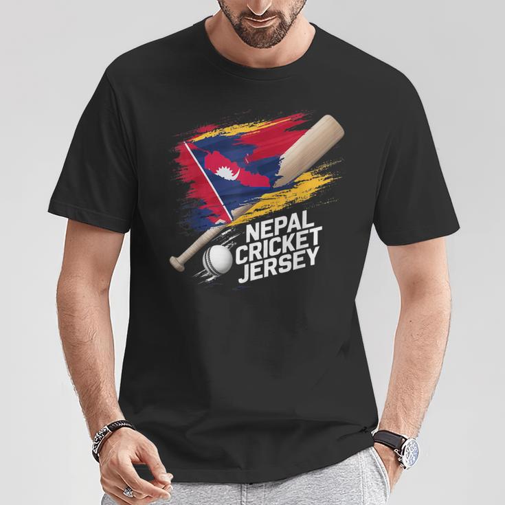 ネパール クリケットジャージ 2024 ネパールのクリケットフラッグ Tシャツ 面白い贈り物