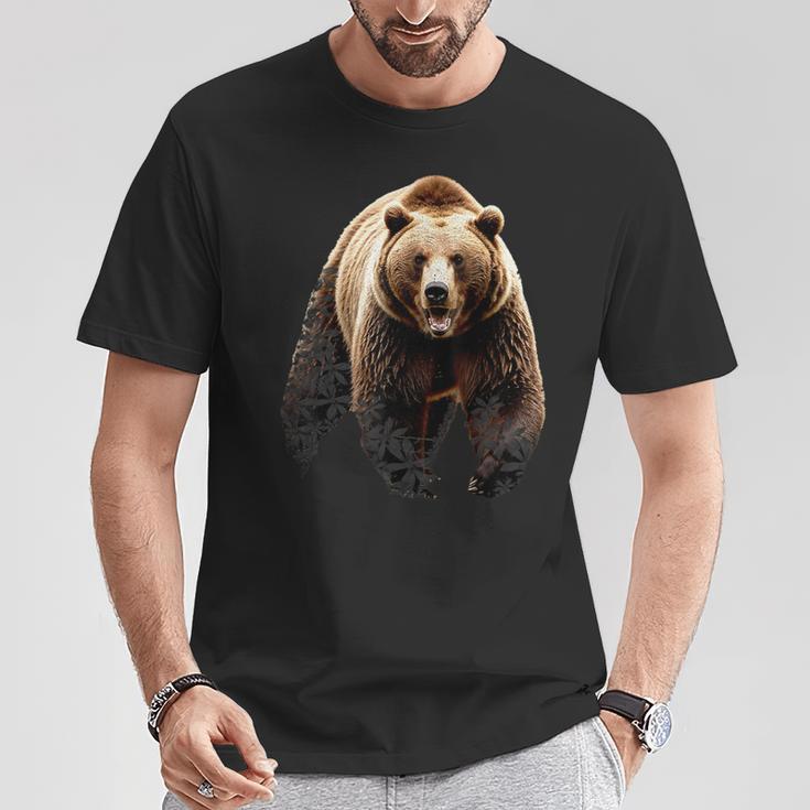 ハイイログマ ヒグマ Tシャツ 面白い贈り物