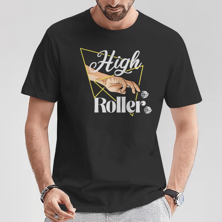 ハイローラー ゲーミングギャンブル カジノ ビッグベット ギャンブラー 長袖tシャツ Tシャツ 面白い贈り物