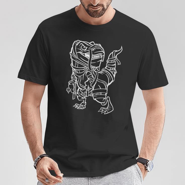 ハロウィン 面白い ミイラ恐竜 Tシャツ 面白い贈り物
