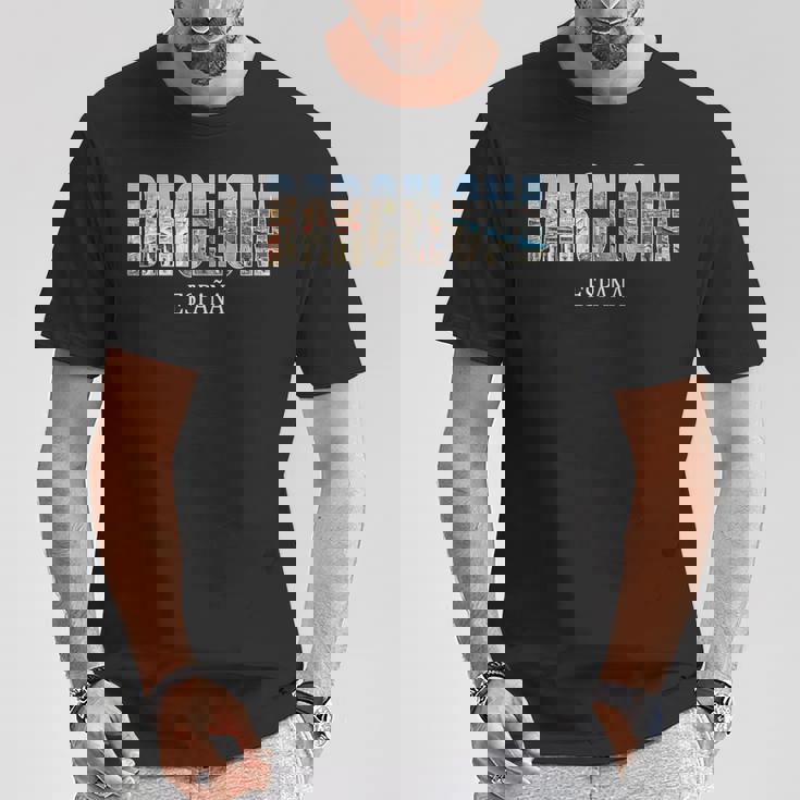 バルセロナ スペイン ジャージ バルセロナ エスパーニャ ヴィンテージ お土産 Tシャツ 面白い贈り物