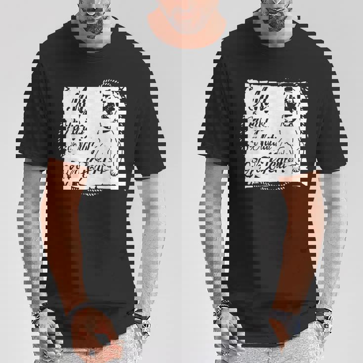 パグ・ドッグ Awesome Dog Tシャツ 面白い贈り物