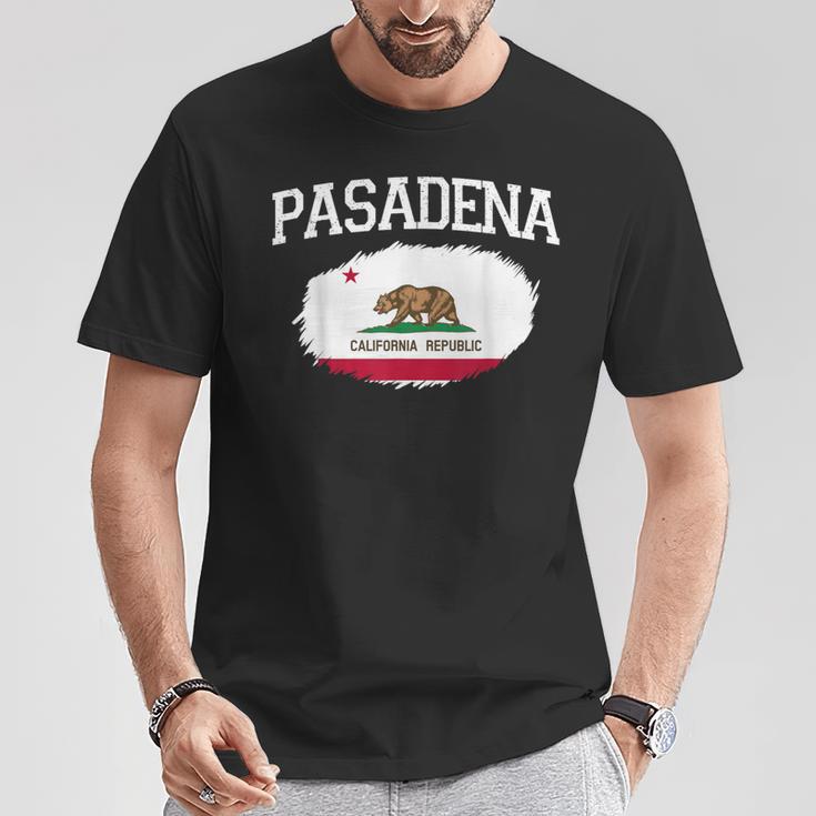 パサデナ カリフォルニア州旗 ビンテージ Usa スポーツ メンズ レディース Tシャツ 面白い贈り物
